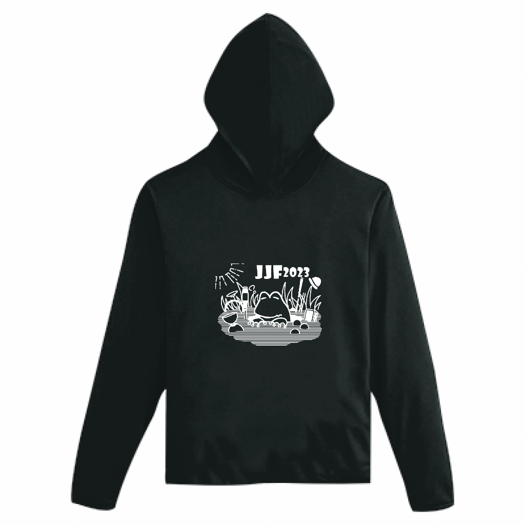 JJF2023 Official hoodie back black