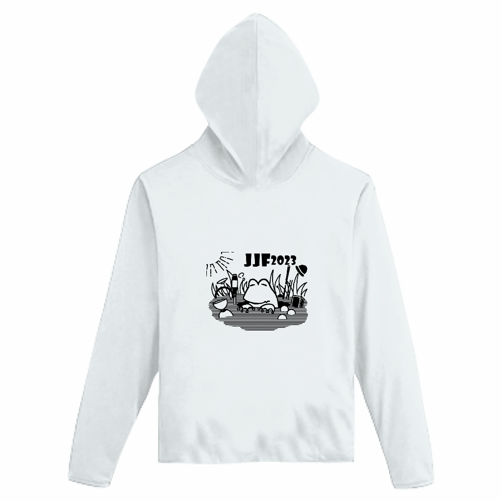 JJF2023 Official hoodie back white